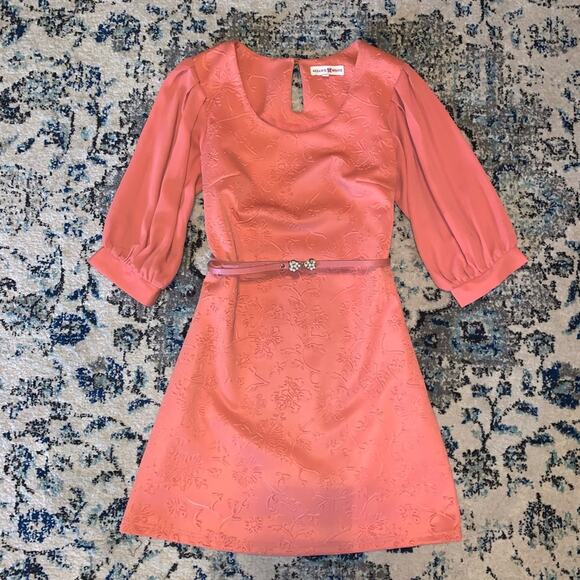 Altar’d State Embossed Detail Dress Womens Medium Retro Cottage Core Minimalist - Picture 2 of 7